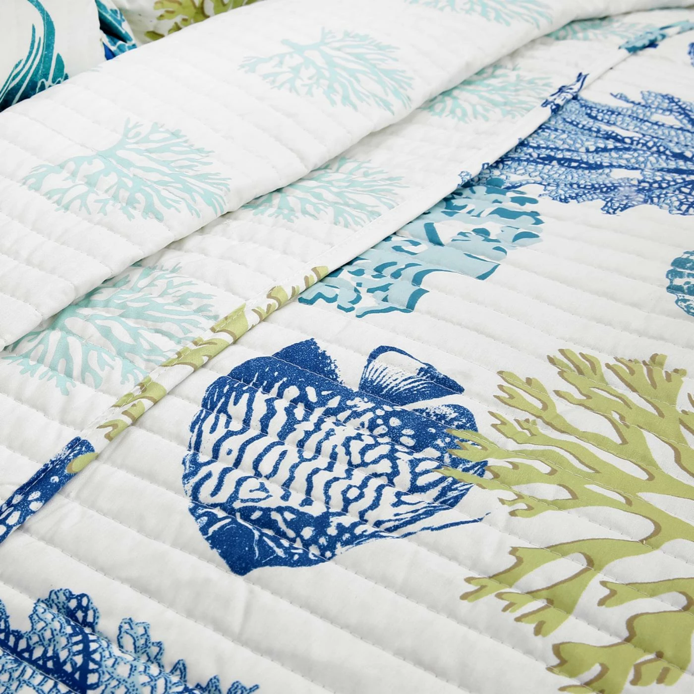 Wholesale π€© King Coastal Reef 3 Piece Quilt Set By Lush Decor β¨ 4 Wholesale π€© King Coastal Reef 3 Piece Quilt Set By Lush Decor β¨ - Image 2