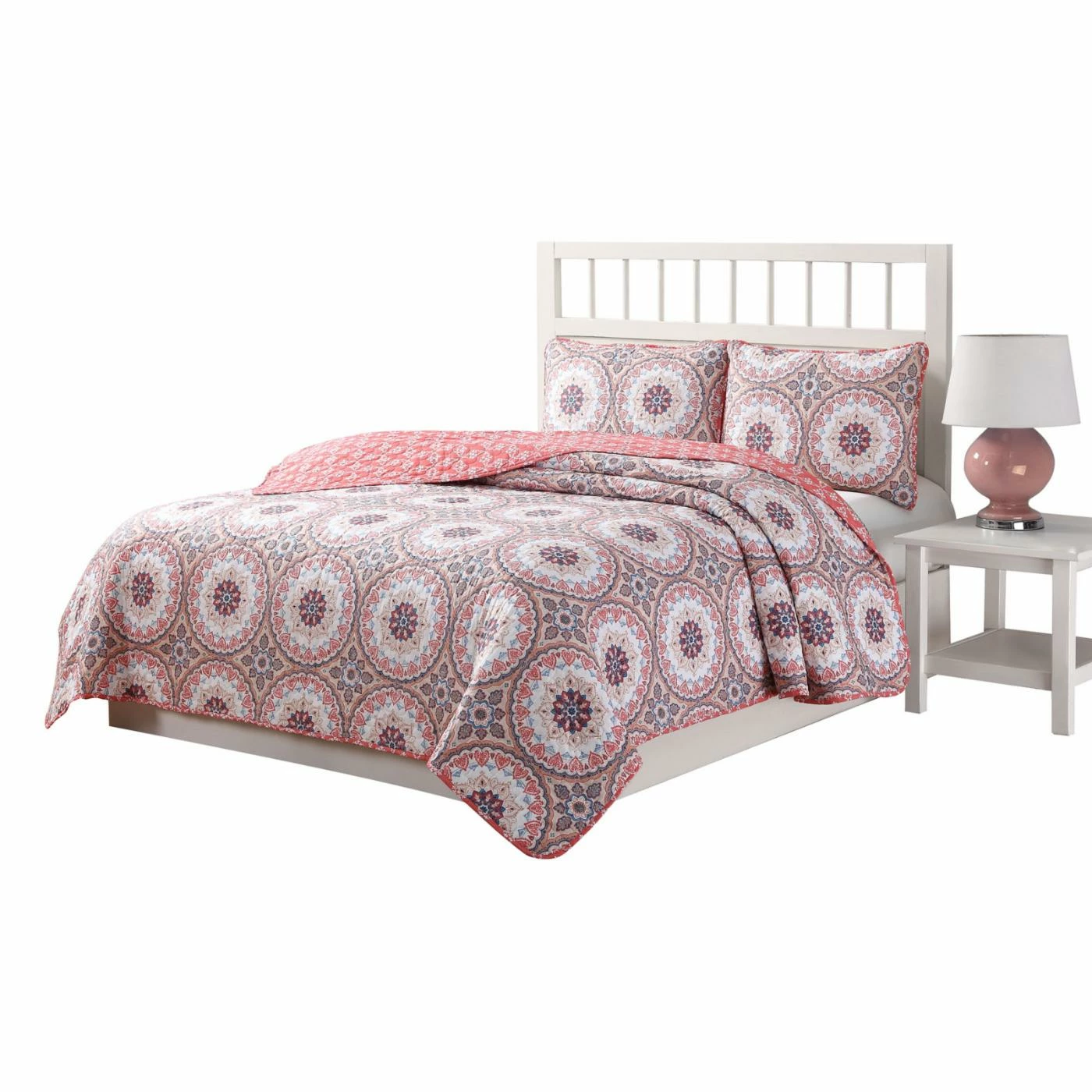 Best Sale π₯ King Darma 3 Piece Reversible Quilt Set By Quaint Home 𧨠4 Best Sale π₯ King Darma 3 Piece Reversible Quilt Set By Quaint Home 𧨠- Image 2