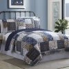 Buy ⌛ Amrapur Overseas Inc. King Laura Printed 3 Piece Quilt Set By Amrapur 🎁 -Greenland Home Fashions shop masterAMRA053