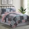 Outlet ✨ Amrapur Overseas Inc. Queen Sylvia Printed 3 Piece Quilt Set By Amrapur 👍 -Greenland Home Fashions shop masterAMRA054