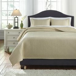 Coupon 🎉 King Dietrick 3 Piece Quilt Set By Signature Design By Ashley 😉