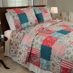 Promo ⭐ King Mallory Quilt Set By Lavish Home 💯