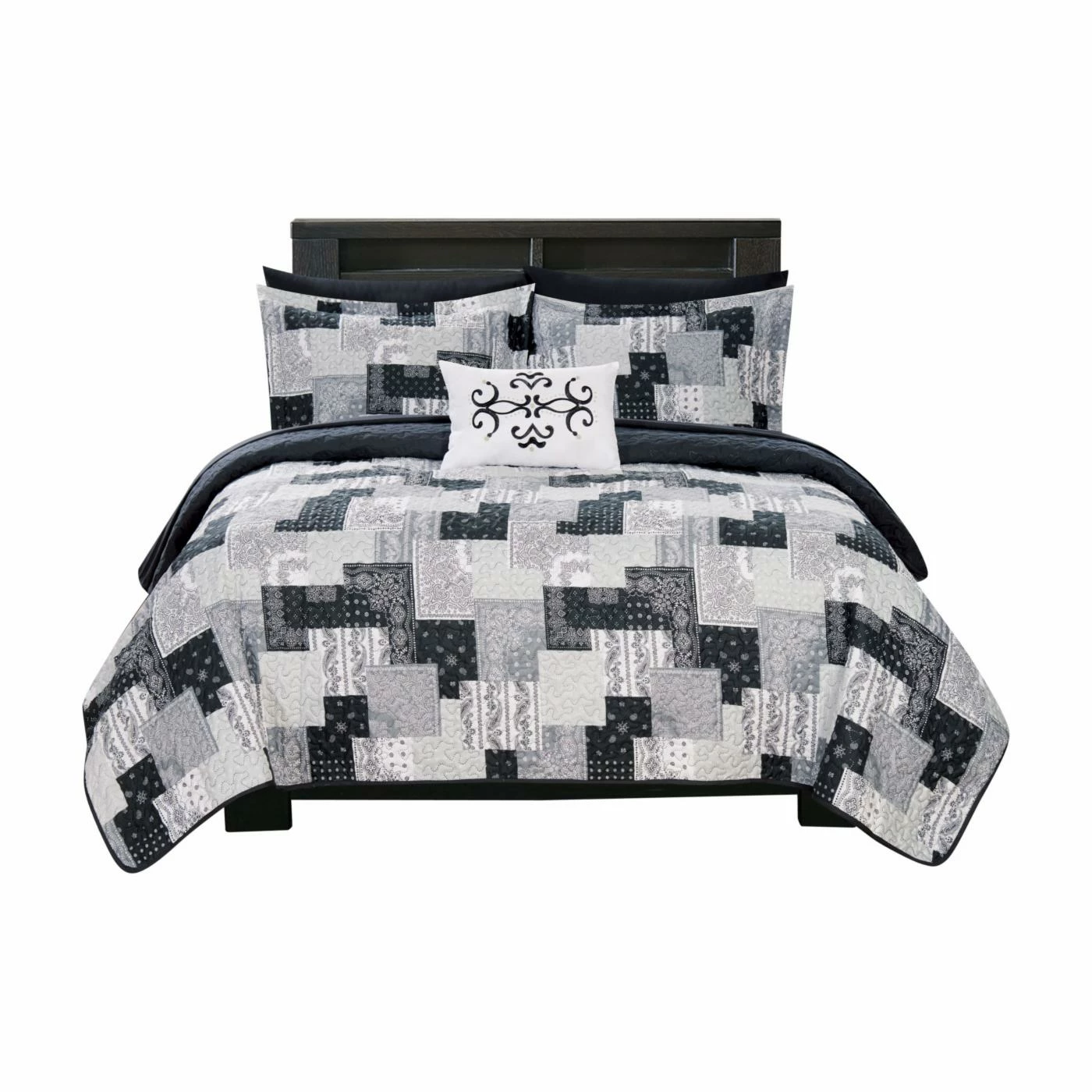 Discount π₯ King Viona Quilt Set Bed In A Bag By Chic Home π 3 Discount π₯ King Viona Quilt Set Bed In A Bag By Chic Home π