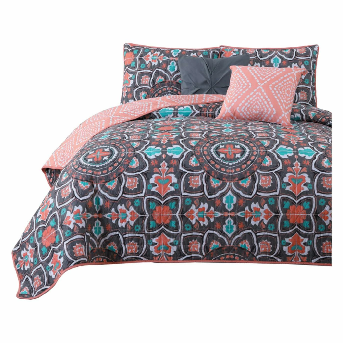 Promo ๐งจ King Ibizia Quilt Set By Avondale Manor ๐ 3 Promo ๐งจ King Ibizia Quilt Set By Avondale Manor ๐