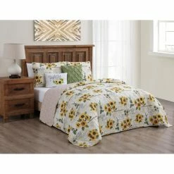Brand new ✨ Queen Yara Sunflower Reversible Quilt Set By Avondale Manor 🔥