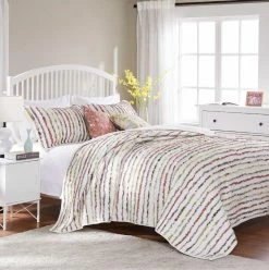 Discount ❤️ King Greenland Home Fashions Bella Ruffle Quilt Set ✔️