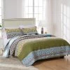 Budget ⭐ King Shangri-La Quilt Set By Greenland Home Fashions ⌛ -Greenland Home Fashions shop masterGRNLD234