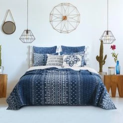 Promo 🤩 Twin Embry Indigo Quilt Set By Barefoot Bungalow 👏