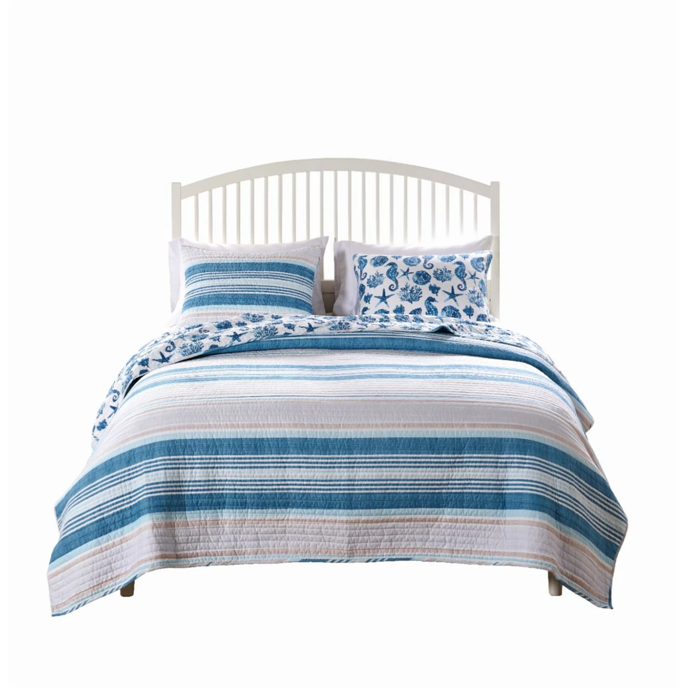 Coupon โญ King Greenland Home Pebble Beach Reversible Quilt Set ๐ 3 Coupon โญ King Greenland Home Pebble Beach Reversible Quilt Set ๐