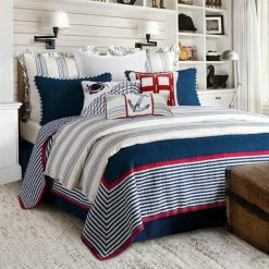 Outlet ✔️ King Liberty Quilt Set By HiEnd Accents 👍