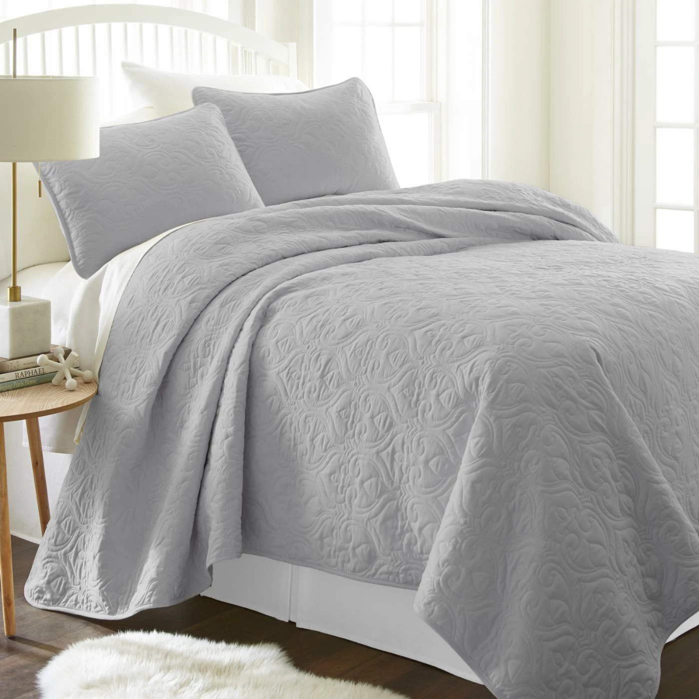 Deals ๐ California King Damask Quilted Coverlet Set By Noble Linens ๐ฅ 3 Deals ๐ California King Damask Quilted Coverlet Set By Noble Linens ๐ฅ