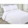 Budget 🥰 King White Embroidery 3 Piece Quilt Set By LCM Home Fashions ⌛