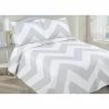 Cheapest ⭐ King Chevron 3 Piece Quilt Set By LCM Home Fashions ❤️ -Greenland Home Fashions shop masterLCM101