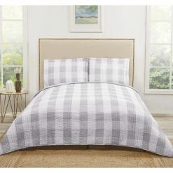 Brand new ✔️ King Everyday Buffalo Plaid Quilt Set By Truly Soft ✨