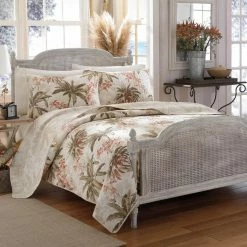 Promo 😉 King Bonny Cove Cotton Quilt Set By Tommy Bahama ❤️