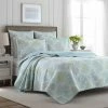 Top 10 โ๏ธ King Saltwater Blue Quilt Set By Laura Ashley ๐งจ 2 Top 10 โ๏ธ King Saltwater Blue Quilt Set By Laura Ashley ๐งจ -Greenland Home Fashions shop masterREVM1487