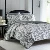 Budget 🤩 King Laura Ashley Amberley Reversible Quilt Set 🥰 -Greenland Home Fashions shop masterREVM962