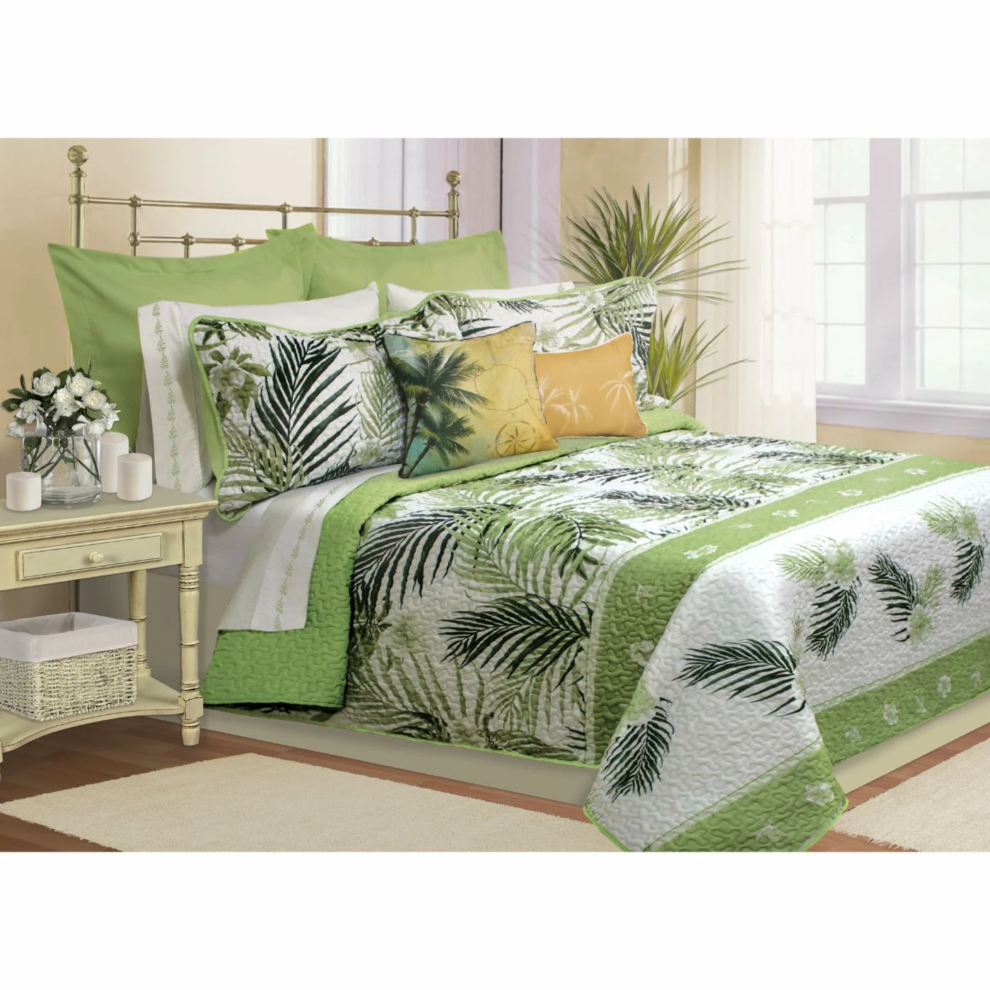 Promo ๐ King Ocean Club Palms Quilt Set By Safdie And Co ๐ฏ 3 Promo ๐ King Ocean Club Palms Quilt Set By Safdie And Co ๐ฏ