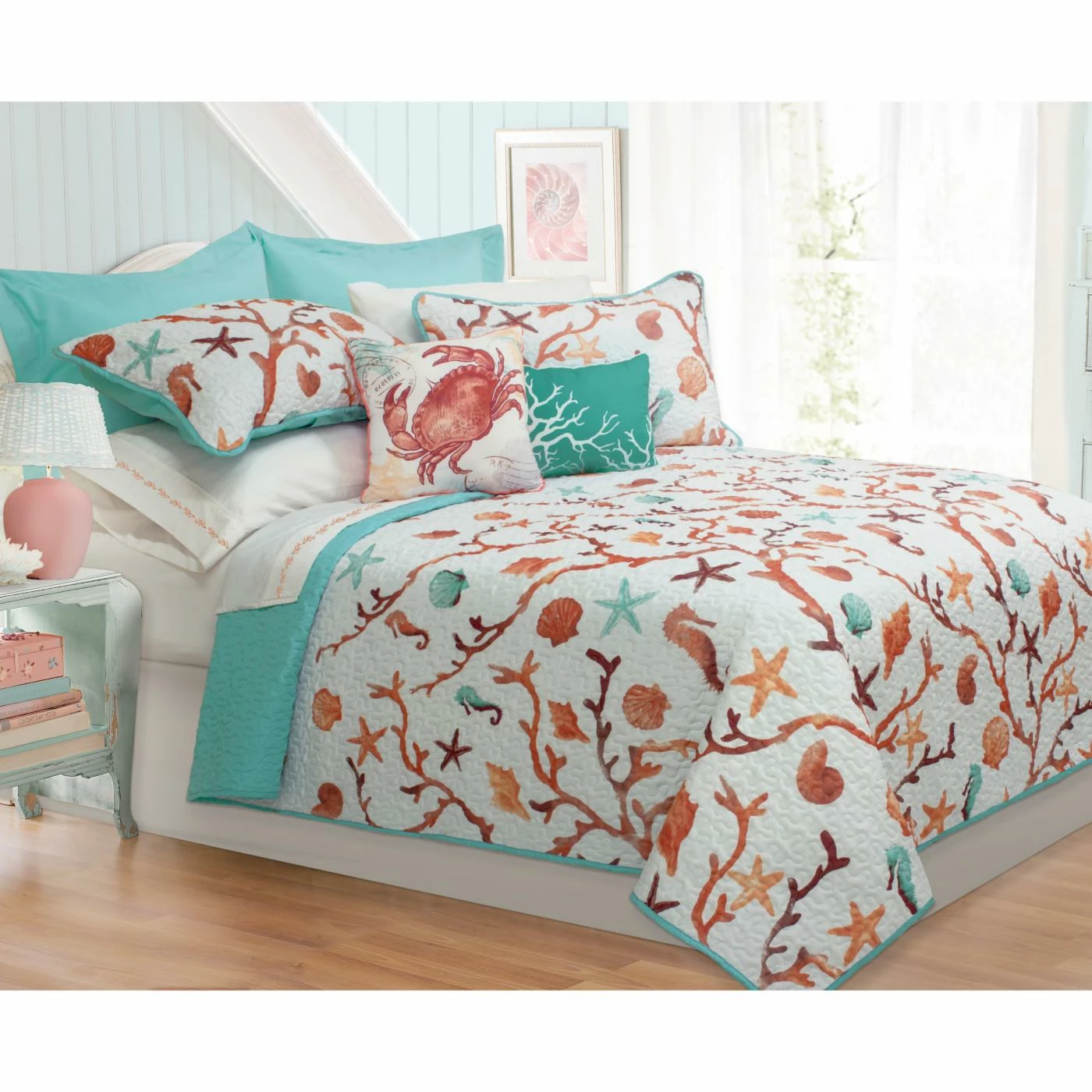 Best reviews of 🔔 King Ocean Club Coral Quilt Set By Safdie And Co 🌟 3 Best reviews of 🔔 King Ocean Club Coral Quilt Set By Safdie And Co 🌟