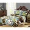 Outlet ✔️ California King Lost Forest 3 Piece Patchwork Reversible Quilt Set By Tache Home Fashion ❤️ -Greenland Home Fashions shop masterTACH016