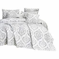 Cheapest ⌛ California King Austere Gray Moon Sky 3 Piece Reversible Quilt Set By Tache Home Fashion 💯