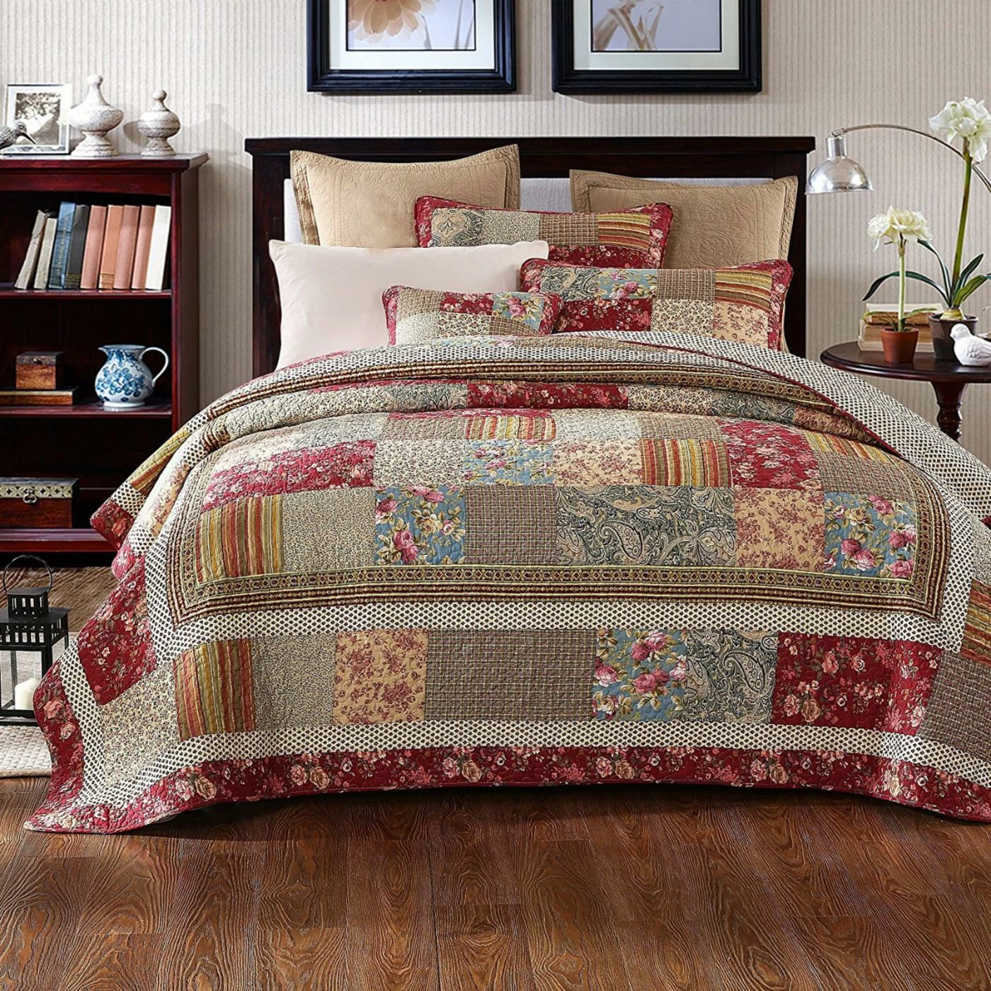 Best Pirce ๐ California King Tea Party Quilt Set By Tache Home Fashion โ 3 Best Pirce ๐ California King Tea Party Quilt Set By Tache Home Fashion โ