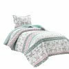 Deals 🔥 Queen Lush Decor Boho Llama Reversible Oversized Quilt Set- Pink/Aqua-Twin ✔️ -Greenland Home Fashions shop masterTRIA1010