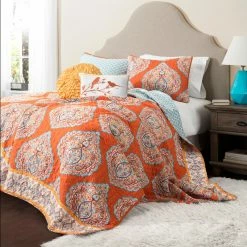 Buy 👍 King Lush Decor Harley 5-Piece Quilt Set 🔥