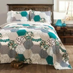Budget 🥰 King Briley Quilt 3 Piece Quilt Set By Lush Decor 🎁