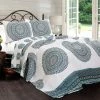 Cheapest 😍 King Shaila Medallion Quilt Set By Lush Decor ✔️ -Greenland Home Fashions shop masterTRIA704