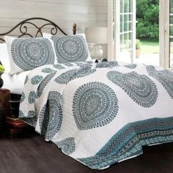 Cheapest 😍 King Shaila Medallion Quilt Set By Lush Decor ✔️