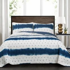 Best Sale 😀 King Jane Shibori Quilt Set By Lush Decor 😀