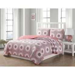 Best Sale 🔥 King Darma 3 Piece Reversible Quilt Set By Quaint Home 🧨