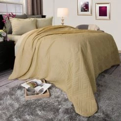 Best reviews of 🥰 King Solid Color Quilt By Lavish Home ⭐ -Greenland Home Fashions shop scaleASR9408