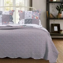 Outlet 🎉 King Barefoot Bungalow Giulia Reversible Quilt Set 🌟 -Greenland Home Fashions shop scaleGRNLD598