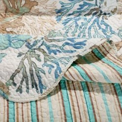 Cheap 😀 King Barefoot Bungalow Atlantis Reversible Quilt Set 👍 -Greenland Home Fashions shop scaleGRNLD605