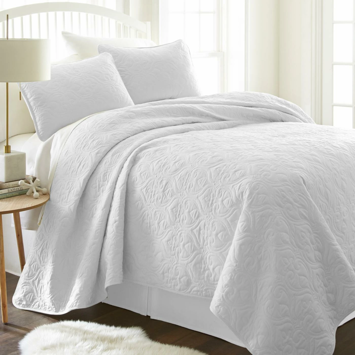 Deals ๐ California King Damask Quilted Coverlet Set By Noble Linens ๐ฅ 7 Deals ๐ California King Damask Quilted Coverlet Set By Noble Linens ๐ฅ - Image 5