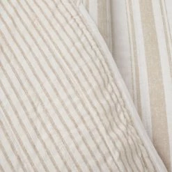 Discount 😍 King Lush Decor Farmhouse Stripe Reversible Cotton Quilt Set-Neutral-Full/Queen 🔔 -Greenland Home Fashions shop scaleTRIA1007