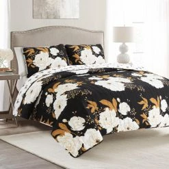 Discount 🎉 King Zinnia Floral 3 Piece Quilt Set By Lush Decor ❤️ -Greenland Home Fashions shop scaleTRIA945